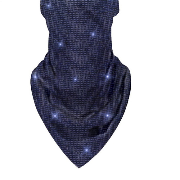 Sequined bandana masks with earloops - Picture 1 of 8